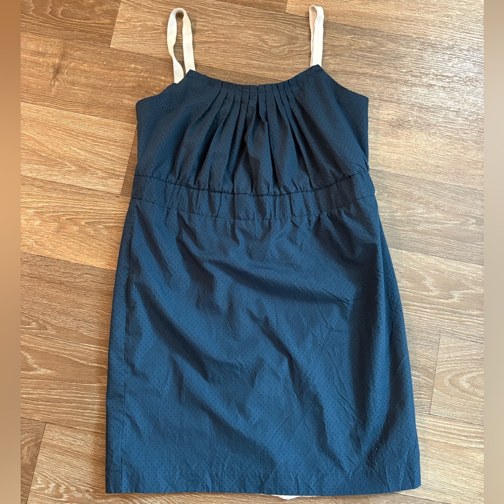 GAP Navy Blue Mini Dress with Cream Straps